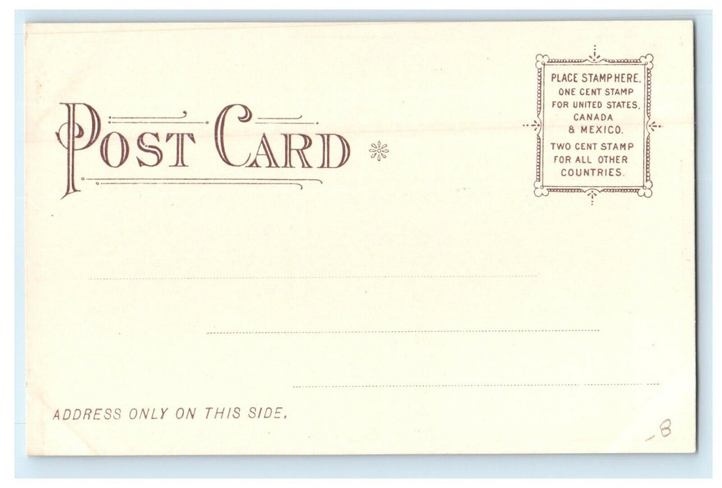 1906 The Gorge Trout Stream, Tolland, Massachusetts MA Antique Postcard