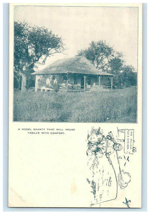 1906 A Model Shanty, House Twelve, Tolland, Massachusetts MA Antique Postcard