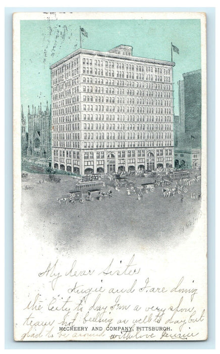 1905 McCreery & Co. Pittsburgh Pennsylvania PA Antique Advertising Postcard