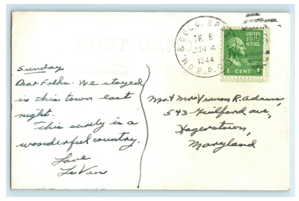 1944 Phillipsburg Co-Op Refinery Kansas KS RPPC Photo Colorado RPO Postcard