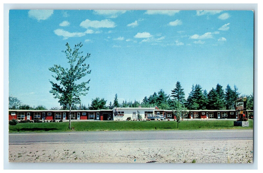 c1950's View Of Twilite Motel Ellsworth Maine ME Unposted Antique Postcard
