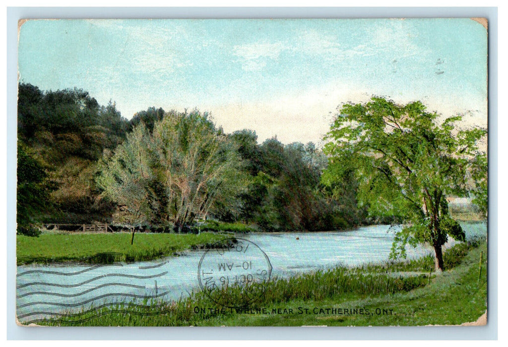 1910 Scene on Twelne Near St. Catharines Ontario Canada Posted Postcard