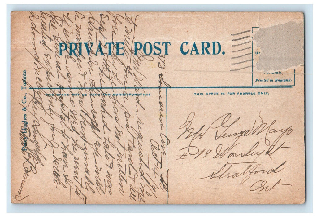 1910 Scene on Twelne Near St. Catharines Ontario Canada Posted Postcard