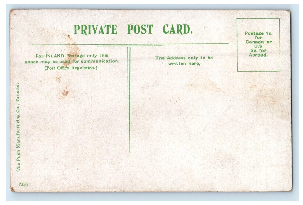 c1910 Ferry Landing Windsor Canada The Pugh Manufacturing Co. Antique Postcard