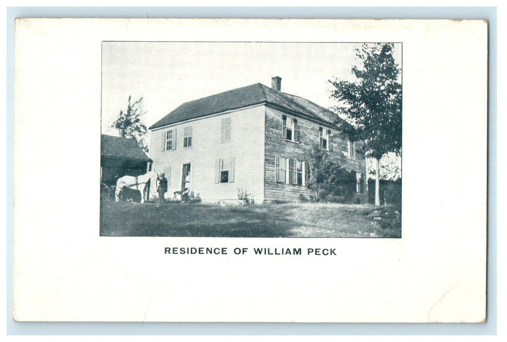 William Peck Residence Old Home Picnic Advertising Wales Massachusetts Postcard