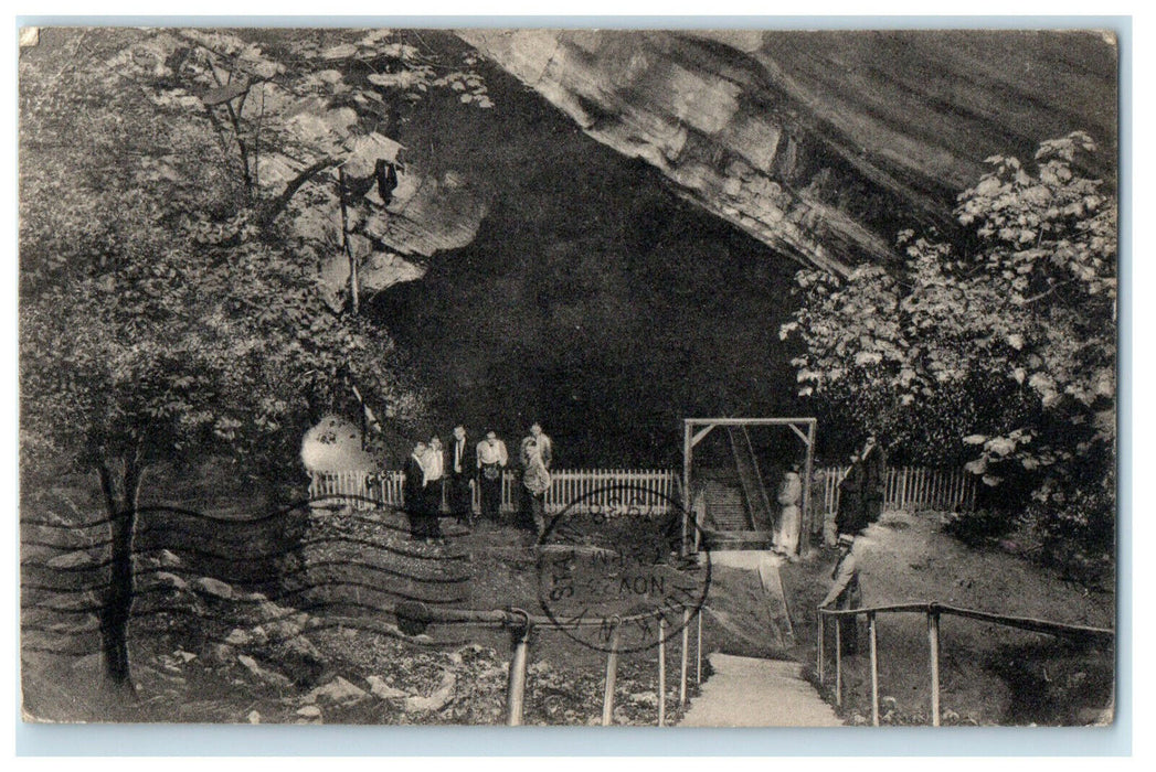 1938 Penn's Cave Near State College Pennsylvania PA Posted Vintage Postcard