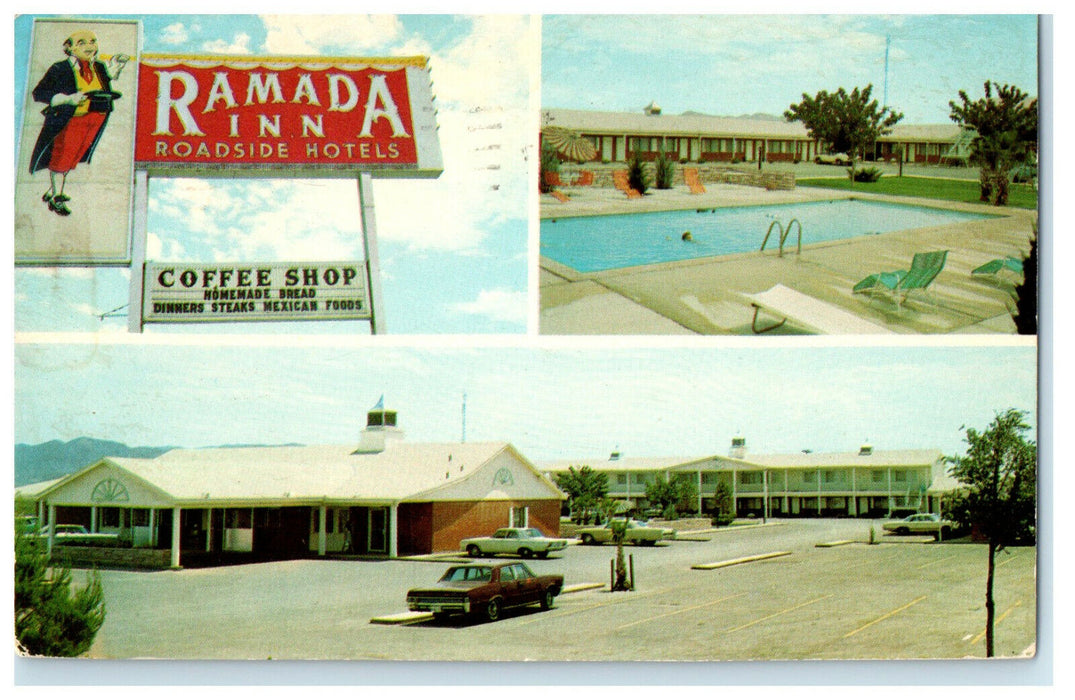1985 Ramada Inn Roadside Hotel and Restaurant Van Horn Texas TX Postcard