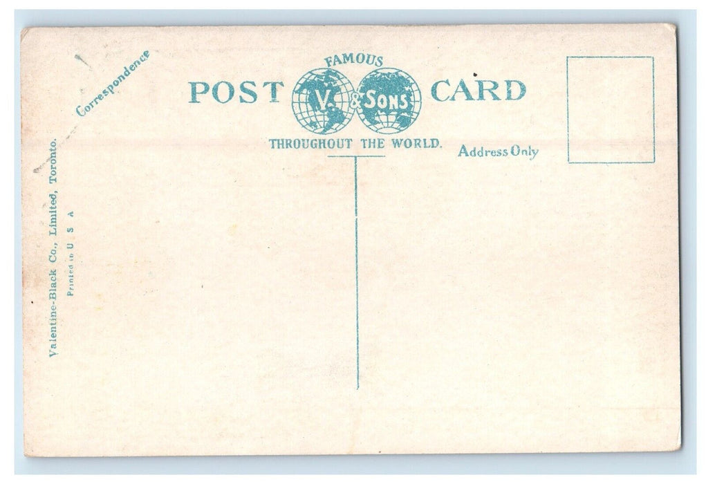 c1920s The College Building, Woodstock Ontario Canada Unposted Postcard