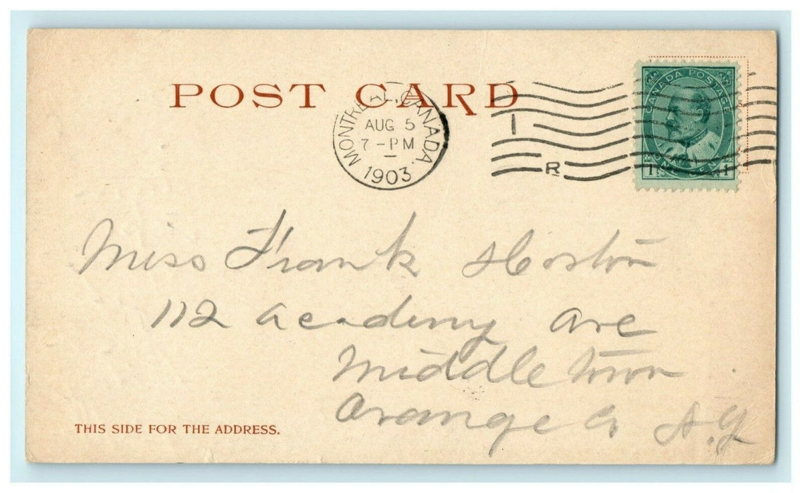 Cathedral of St. James Church Montreal Canada 1902 Old Vintage Postcard
