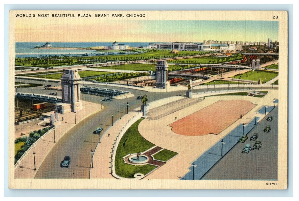 1939 Eckmann Dance Invitation Hollywood Illinois IL Grant Park Chicago Postcard