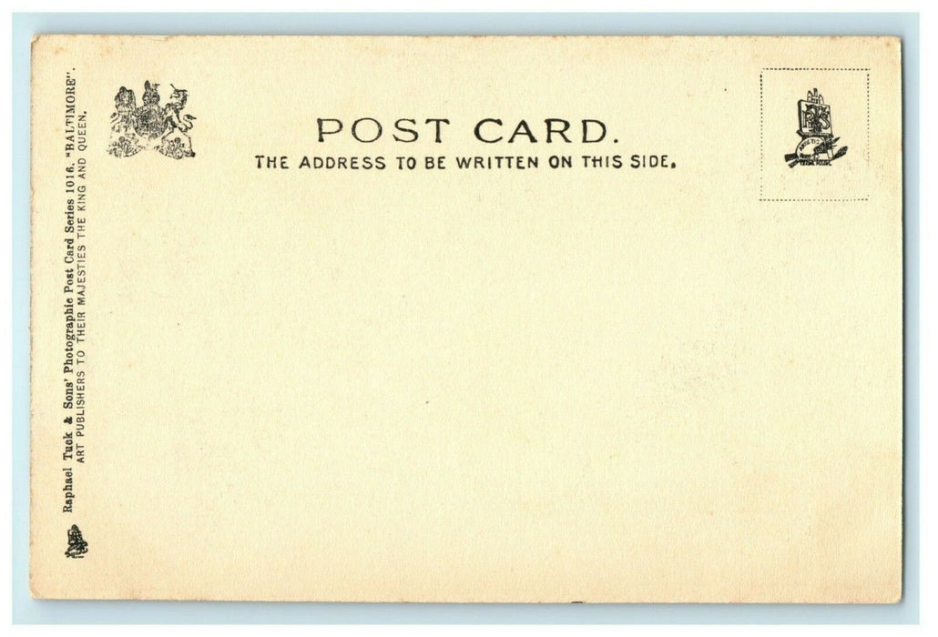 1904 Tuck Balitmore Eutaw Place Maryland MD Posted Antique Postcard