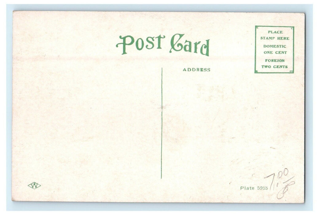 c1910's East Fourth Street View Buildings Waterloo Iowa IA Antique Postcard
