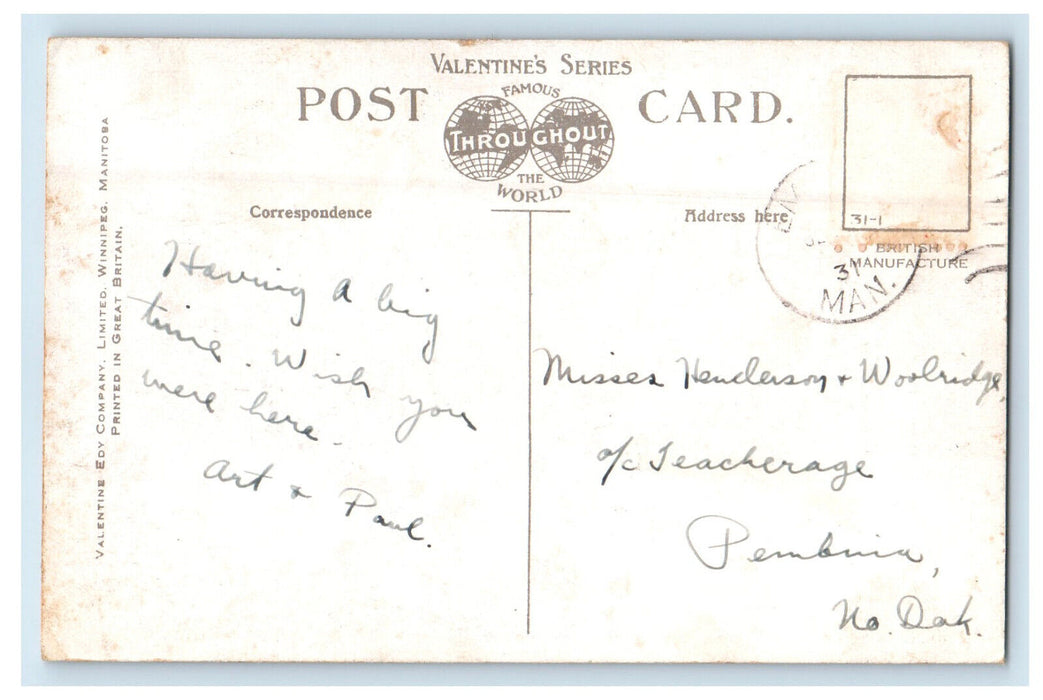 1931 The Provincial Parliament Buildings Winnipeg Manitoba Canada Postcard