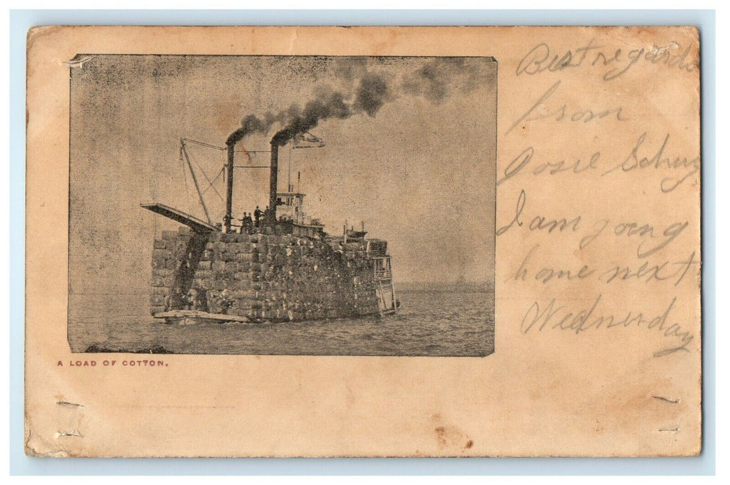 1905 A Loaf Of Cotton Lansing Iowa IA Posted Antique  Postcard