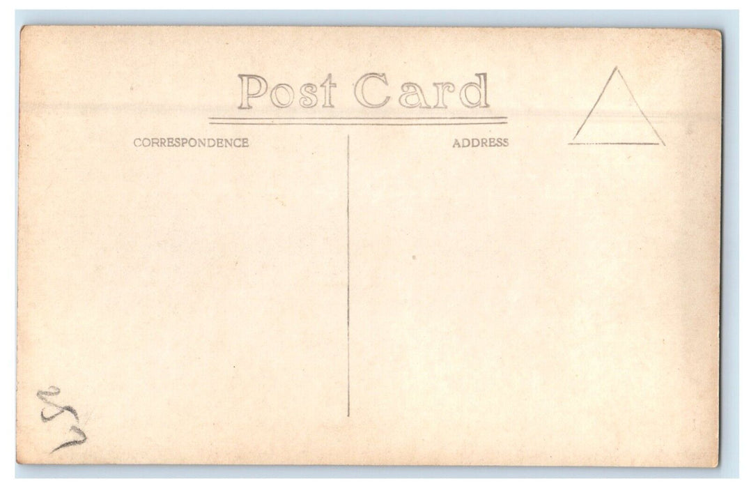 c1920's Bird's Eye View Of Cherbourg Arsenal Boats Harbor RPPC Photo Postcard