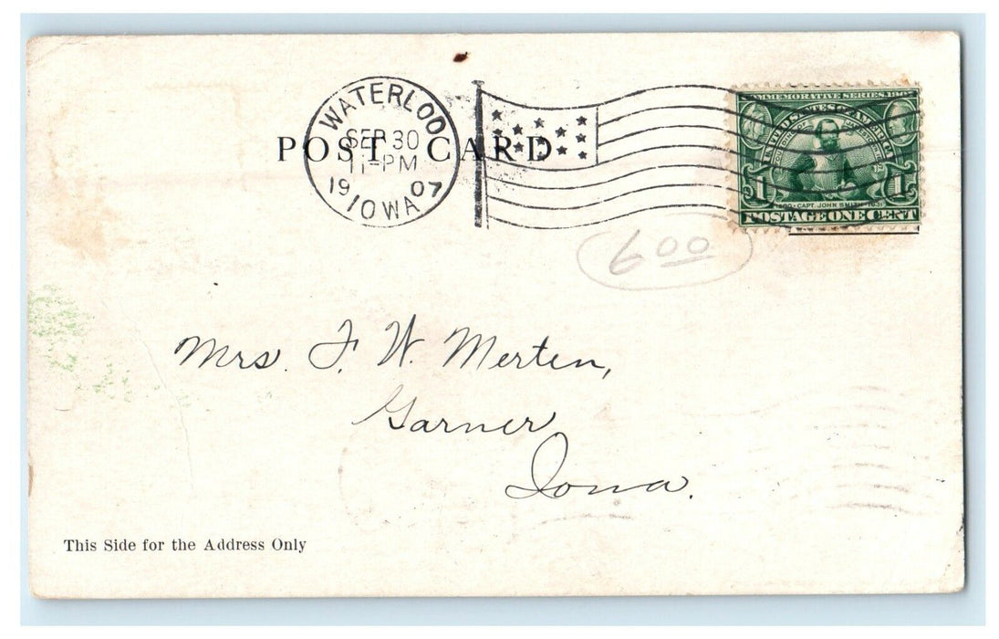 1907 Multiview Of Glimpse Of Waterloo Iowa IA Posted Antique Postcard