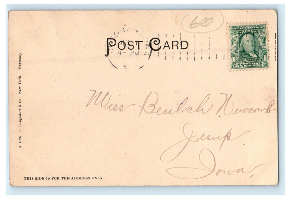 c1905 View Of Country Court House Decorah Iowa IA Posted Antique Postcard
