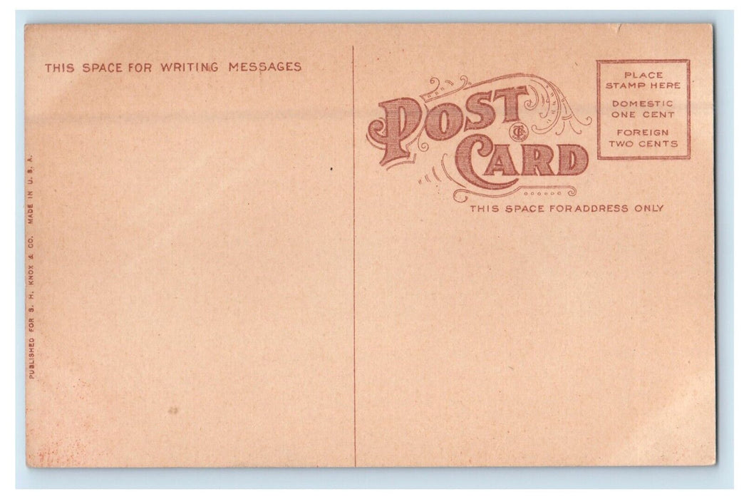 c1910's View of Main Street Bridge Richmond Indiana IN Unposted Antique Postcard