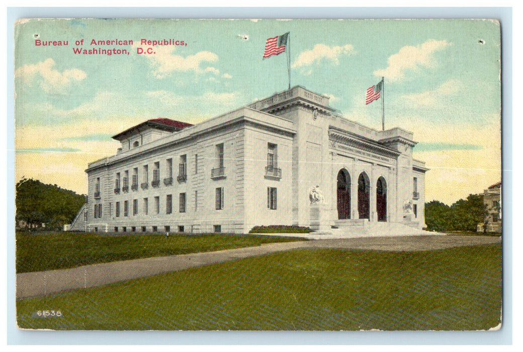 c1910 Bureau of American Republics Washington DC Unposted Antique Postcard