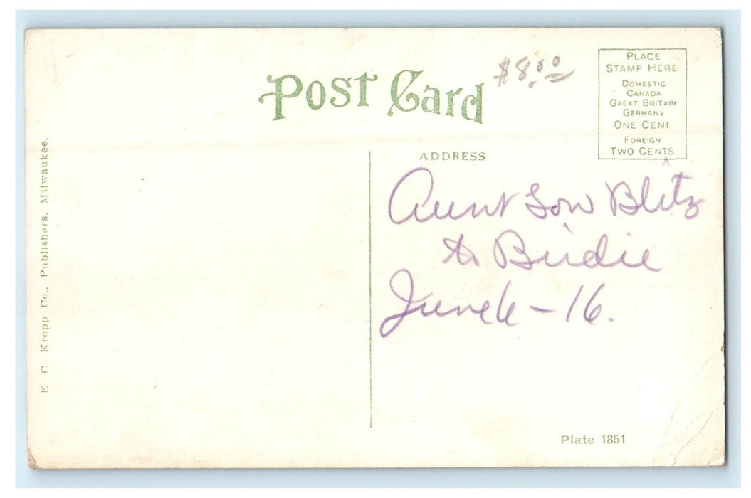 c1910's The Home Of Quaker Oats Cedar Rapids Iowa IA Antique Postcard