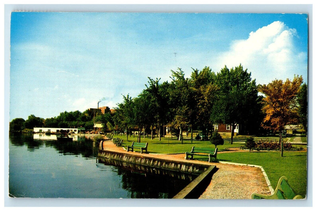 1950 Beautiful Bell Park Sudbury Ontario Canada Vintage Posted Postcard