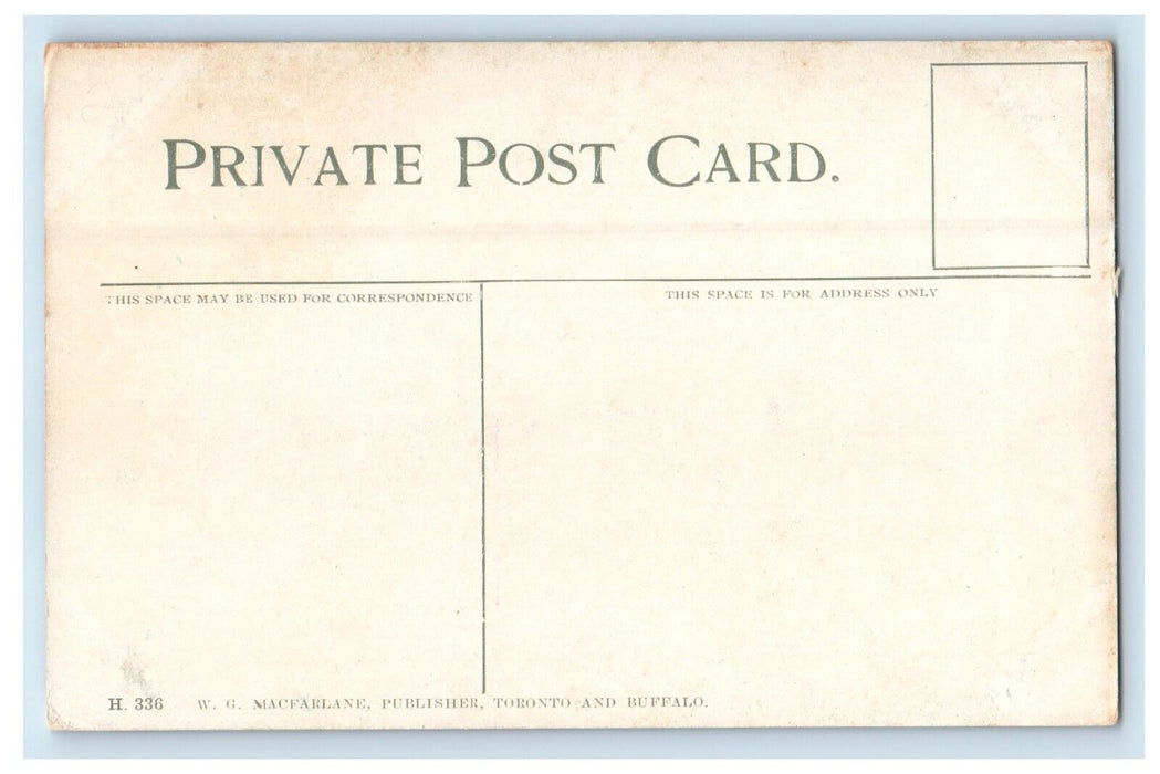 c1910 Drill Hall of Ottawa Canada Unposted Antique Private Postcard