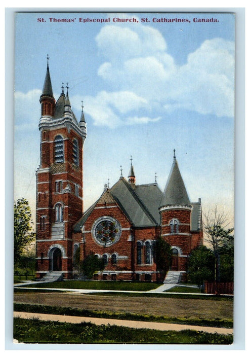 c1910 St. Thomas Episcopal Church, St. Catharines Canada Unposted Postcard