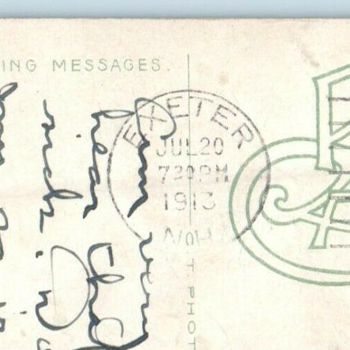 1913 Tuck High School Campus Exeter New Hampshire NH Posted Antique Postcard