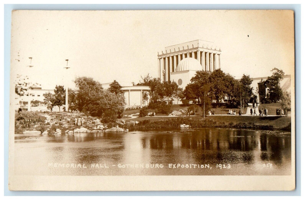 1923 Memorial Hall Exposition Gothenburg Sweden RPPC Photo Vintage Postcard
