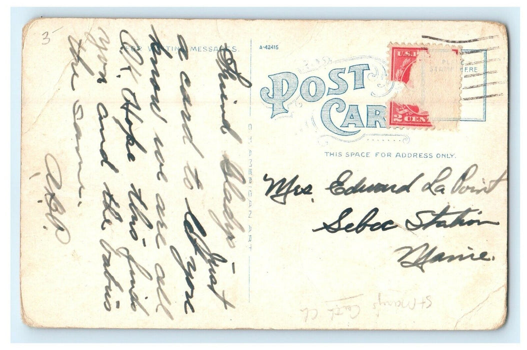 1917 St Mary's Church Exterior, Taunton, Massachusetts MA Antique Postcard