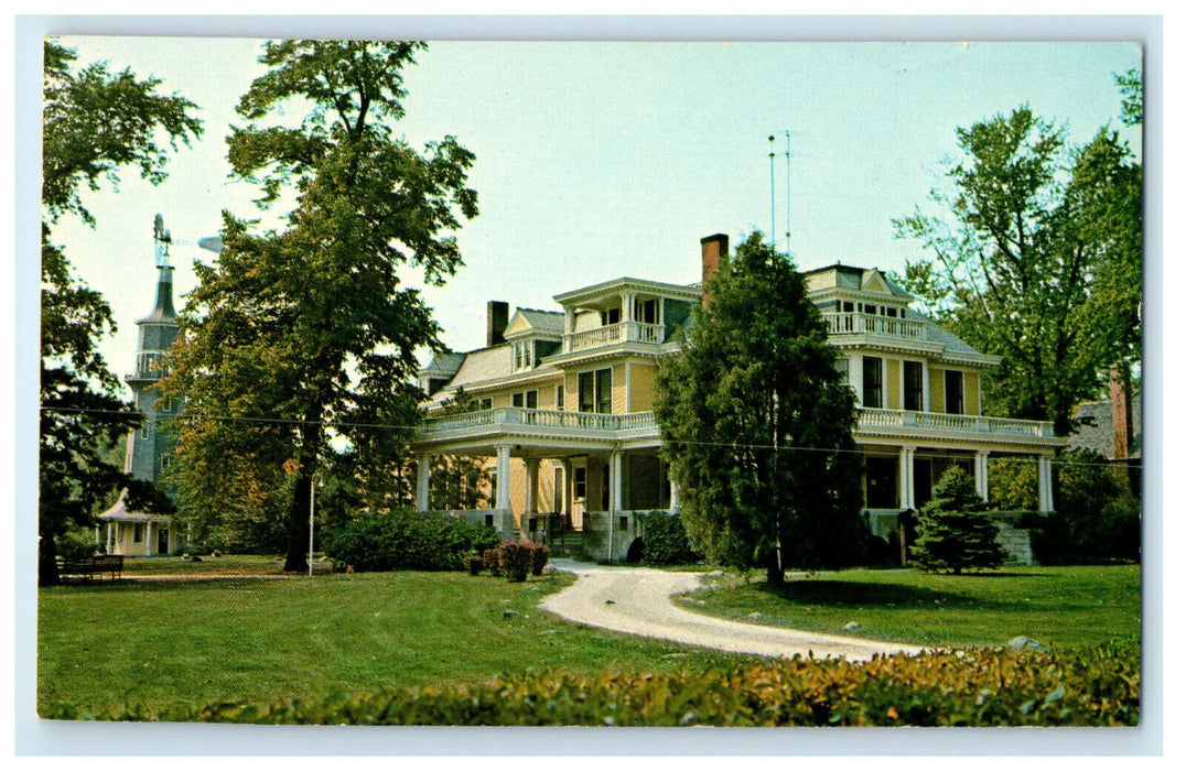 c1950s The Lodge 101 West South Street Dwight Illinois IL Unposted Postcard