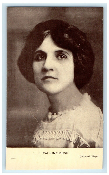 c1910 Pauline Bush Actress Bijou Theater Actress Advertising Ware MA Postcard