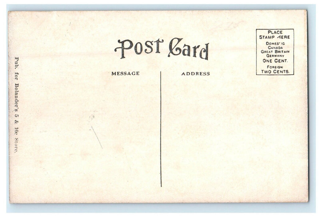 c1910's Front View Of The Pontiac Shoe Mfg. Co Pontiac Illinois IL Postcard