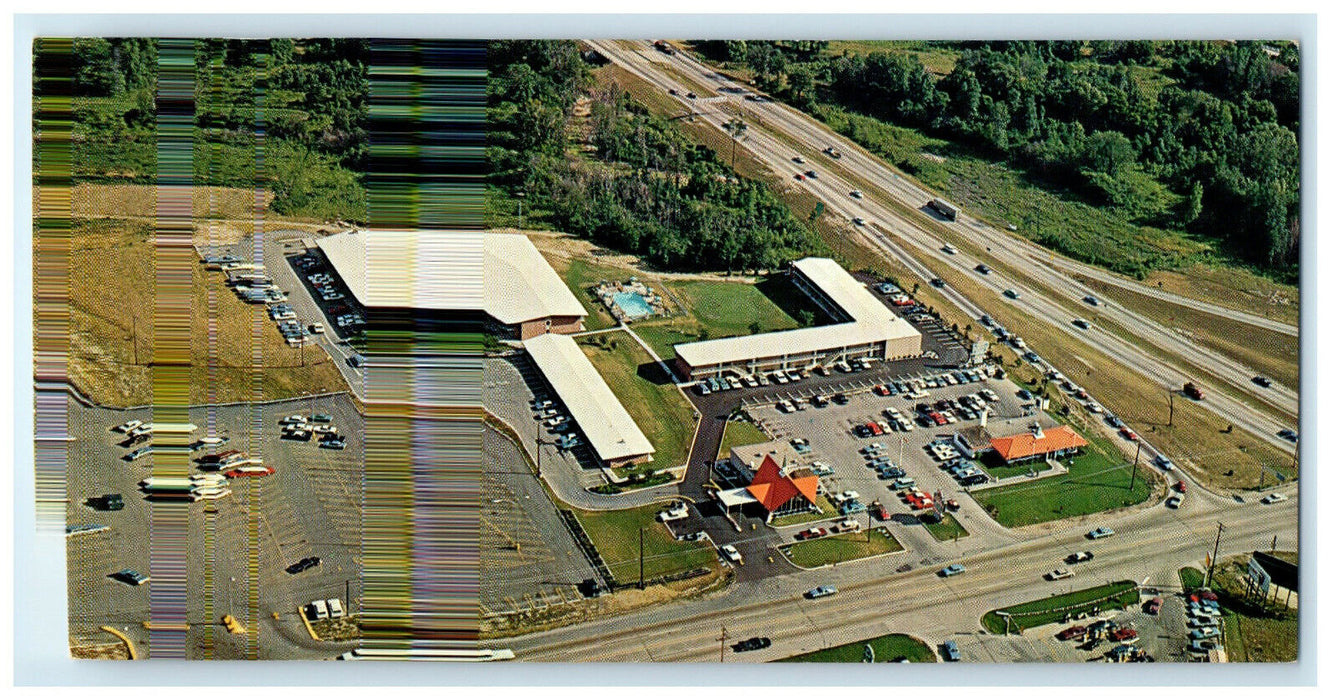 c1960s Howard Johnson's Motor Lodge, Flint Michigan MI Unposted Postcard