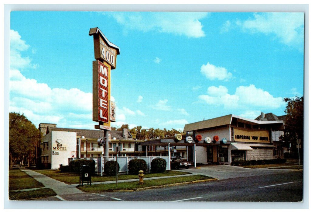 c1950s Imperial 400 Motel Great Falls Montana MT Unposted Vintage Postcard