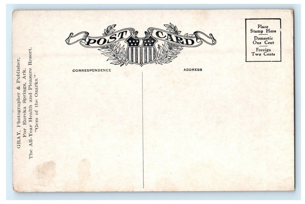 c1910's Aerial View Of Mill Hollow Eureka Springs Arkansas AK Antique Postcard