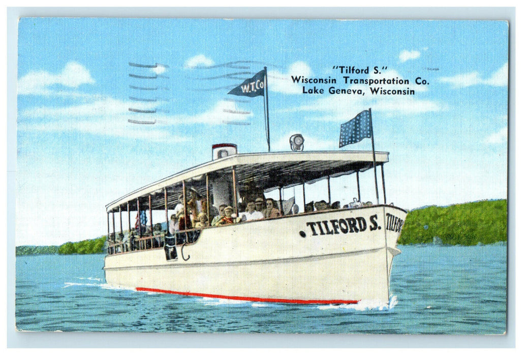 1972 Tilford S Wisconsin Transportation Co. Lake Geneva Wisconsin WI Postcard