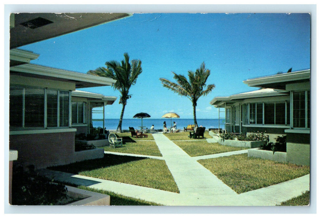 c1960s Bright Water Beach Hotel and Apartments St Petersburg Florida FL Postcard