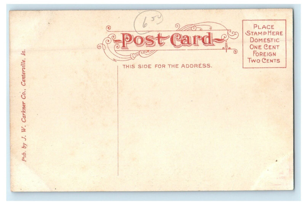 c1910's Appanoose County Court House Centerville Iowa IA Antique Postcard