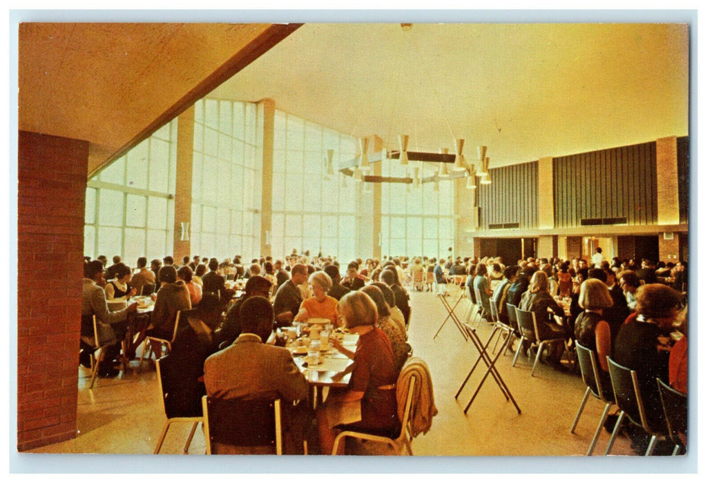 c1960s Main Dining Room Rockford College, Rockford Illinois IL Postcard