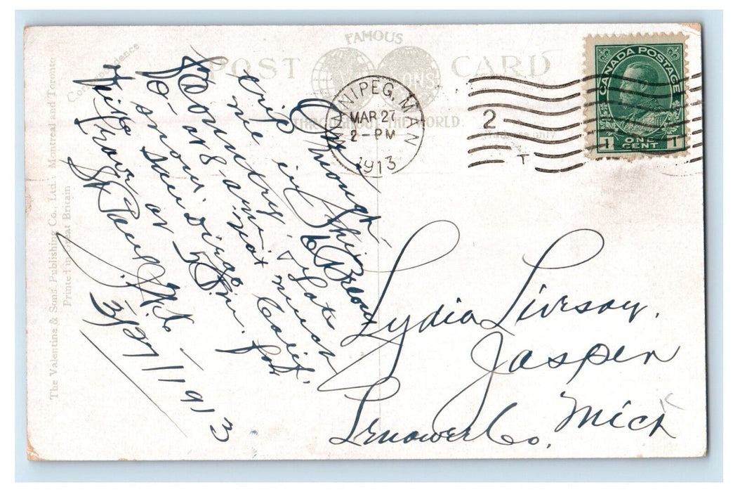 1913 Main Street (Labour Day) Winnipeg Manitoba Canada Antique Postcard