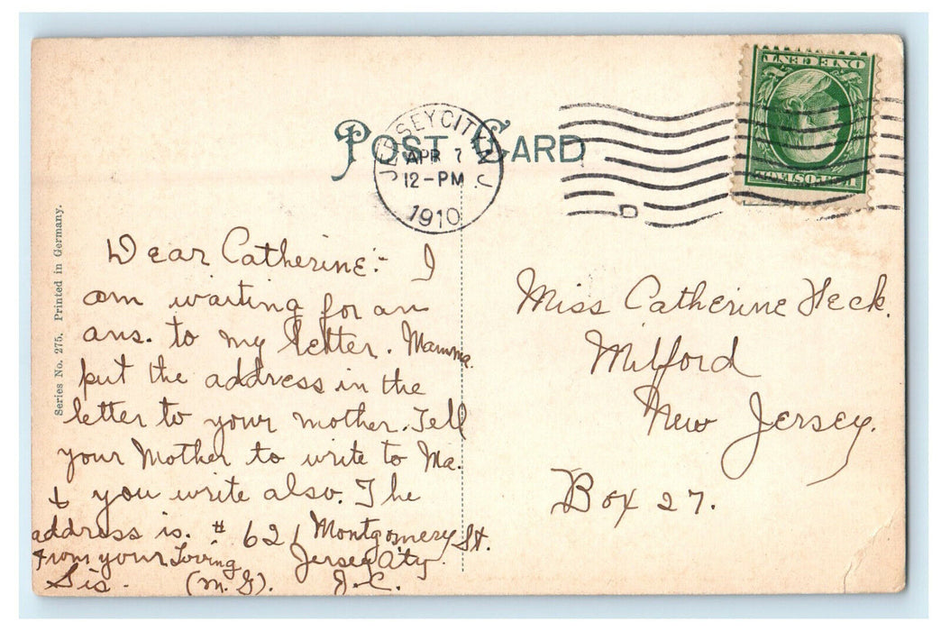 1910 Mt. Hood Oregon OR Winter Art Posted Antique Postcard