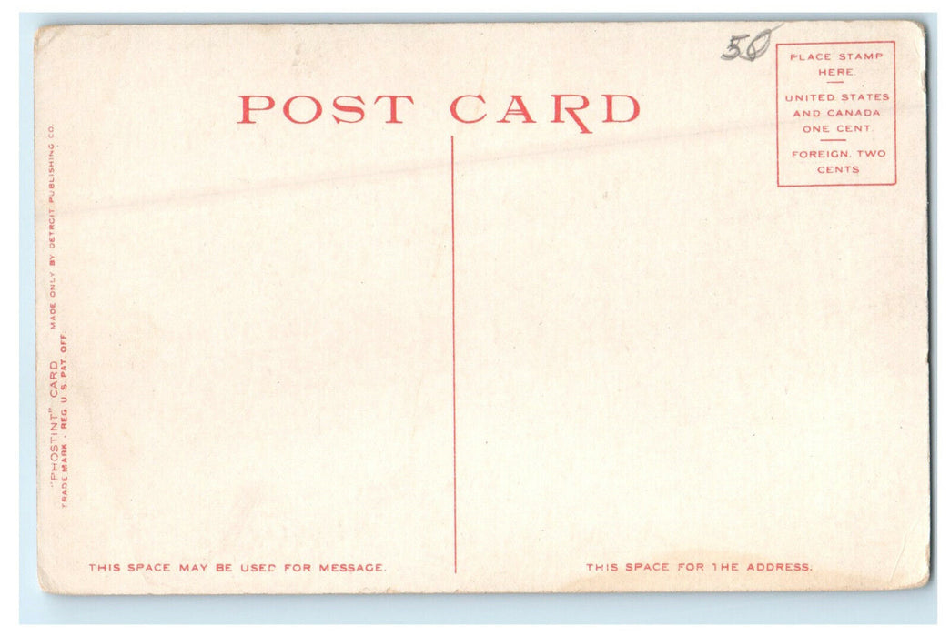 c1910s Fireplace, Paul Revere House, Boston Detroit Publishing MA Postcard