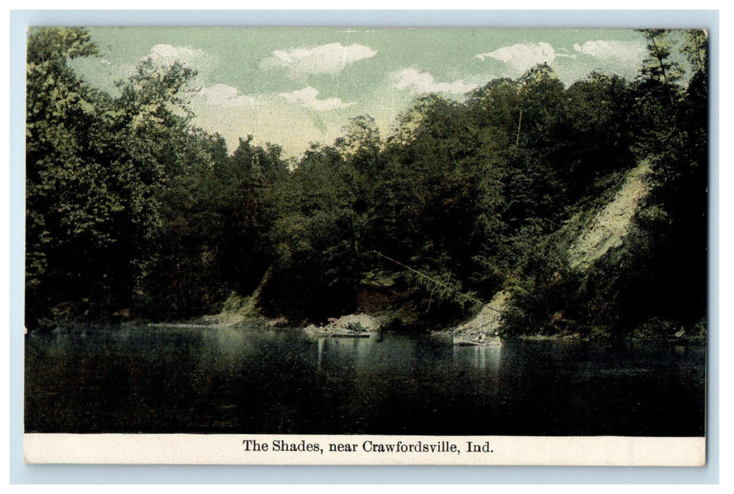 c1910 The Shades Near Crawfordsville Indiana IN Antique Unposted Postcard