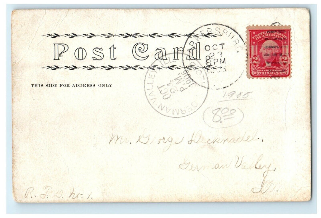 1905 Chautauqua Grounds Railroad Waterloo Iowa IA Posted Antique Postcard