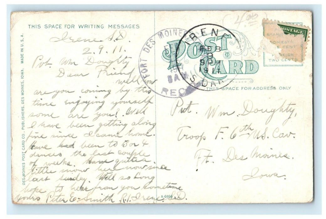 1911 Princess Theatre Des Moines Iowa IA Posted Antique Postcard