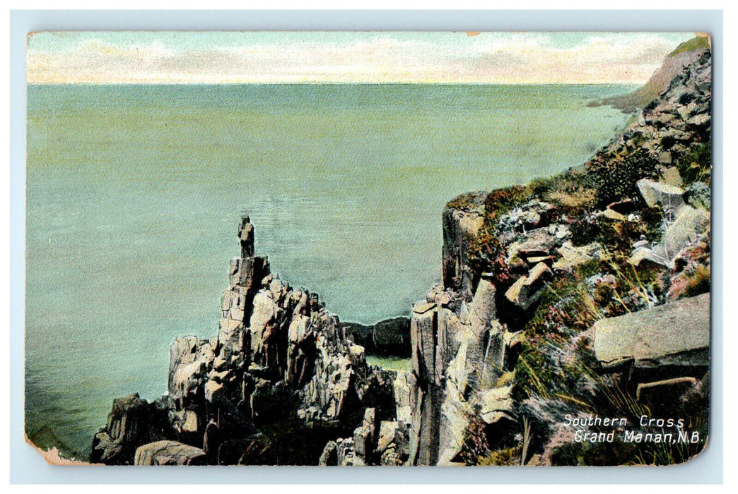 1909 Southern Cross Grand Manan New Brunswick Canada CA Posted Foreign Postcard