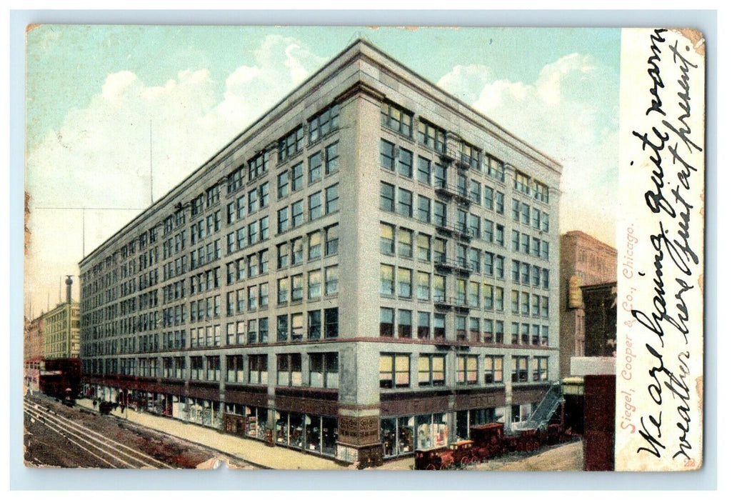 1908 Siegel Copper & Company Chicago Illinois IL Posted Antique Postcard