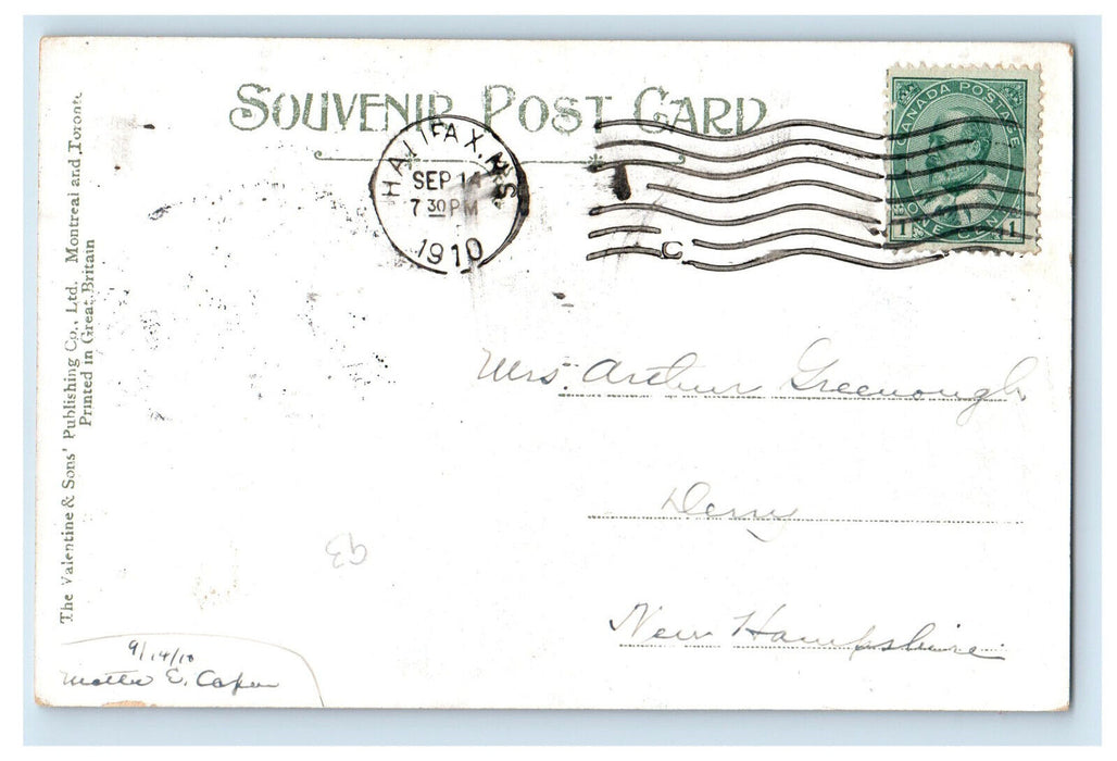 1910 Dalhousie College Halifax Nova Scotia Canada Posted Antique Postcard
