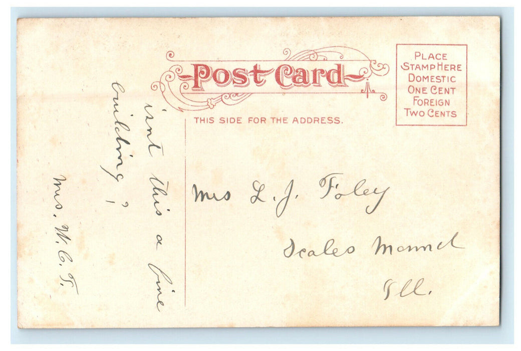 c1910s State Normal School, La Crosse Wisconsin WI Antique Posted Postcard